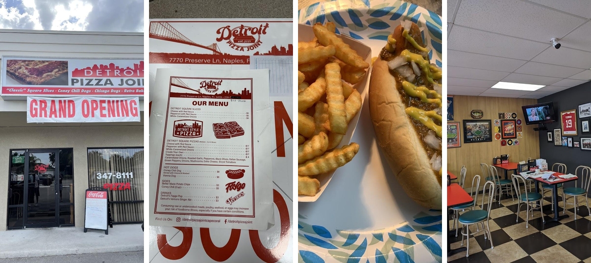 Detroit Pizza Joint Menu