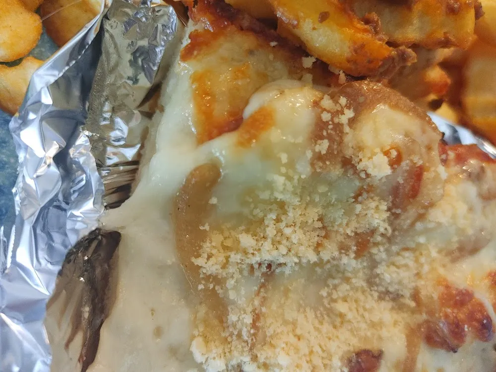 White Roasted Garlic Pizza Slice